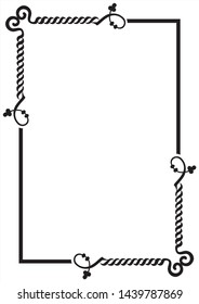 mirror frame arch vector black