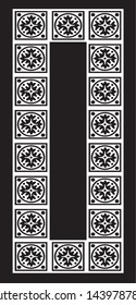 mirror frame arch vector black