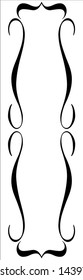 mirror frame arch vector black