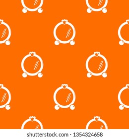 Mirror frame pattern vector orange for any web design best