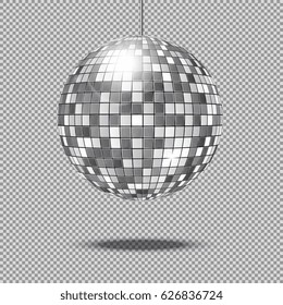 Mirror Glitter Disco Ball Vector Illustration