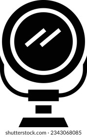 Mirror Glyph Icon - Single Icon, Vector