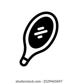 Mirror glyph illustration icon vector