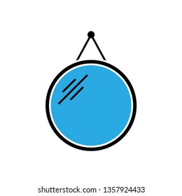Mirror graphic design template vector isolated illustration