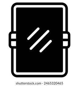 Mirror gym sport equipment illustration