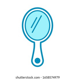 mirror - hand mirror icon vector design template