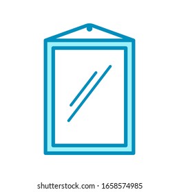 mirror - hand mirror icon vector design template