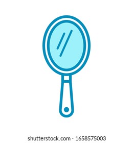 mirror - hand mirror icon vector design template