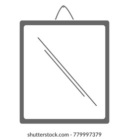 mirror hanging isolated icon