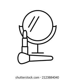 mirror icon beauty salon logo cosmetology icon 