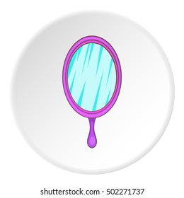Mirror icon. Cartoon illustration of mirror vector icon for web