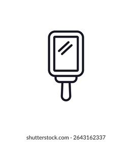 espelho de ícone coleção .design estilo com fundo