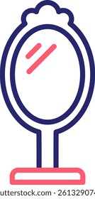 Mirror Icon Color Vector Illustration