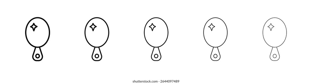 Mirror icon concept. graphic design, logo, Web, UI.