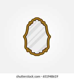 Mirror icon design vector