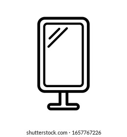 mirror icon design vector template