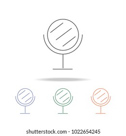 mirror icon. Element of bathroom tools multi colored icon for mobile concept and web apps. Icon for website design and development, app development. Premium icon on white background