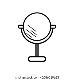 icono de espejo, vector de moda, ilustración de reflexión