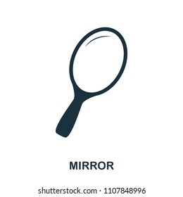 Mirror icon. Flat style icon design. UI. Illustration of mirror icon. Pictogram isolated on white. Ready to use in web design, apps, software, print.