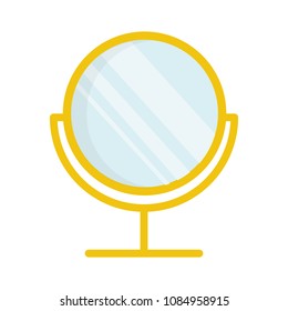 mirror icon in flat style isolated vector illustration on white transparent background