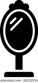 Mirror Icon Glyph Vector Illustration
