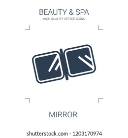 mirror icon. high quality filled mirror icon on white background. from beauty collection flat trendy vector mirror symbol. use for web and mobile
