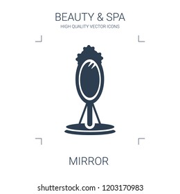 mirror icon. high quality filled mirror icon on white background. from beauty collection flat trendy vector mirror symbol. use for web and mobile