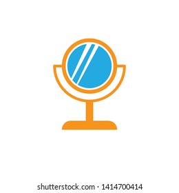 mirror icon, illustration design template