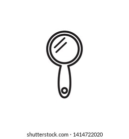 mirror icon, illustration design template