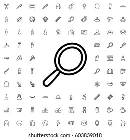 Mirror icon illustration isolated vector sign symbol. barbershop icons vector set.