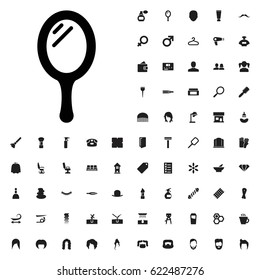 Mirror icon illustration isolated vector sign symbol. barber icons vector set. on white background