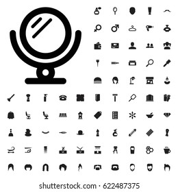 Mirror icon illustration isolated vector sign symbol. barber icons vector set. on white background