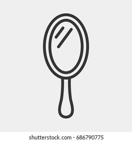 Mirror icon illustration isolated vector sign symbol