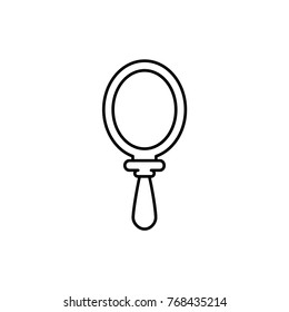 mirror icon illustration isolated vector sign symbol