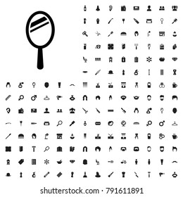 Mirror icon illustration isolated vector sign symbol. editable barber icons vector set.