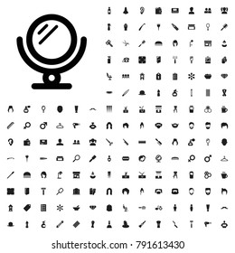 Mirror icon illustration isolated vector sign symbol. editable barber icons vector set.