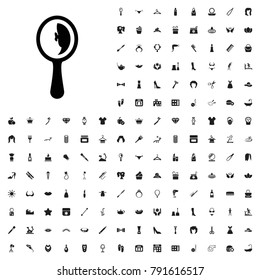 Mirror icon illustration isolated vector. editable beauty icons vector set.
