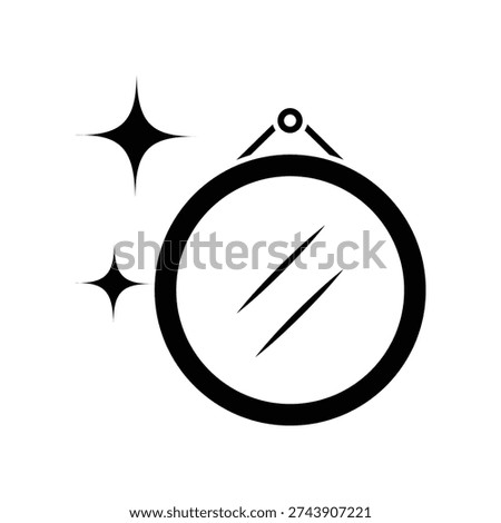Mirror icon illustration vector design template