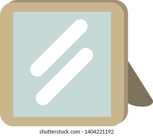 mirror icon illustration vector flat style