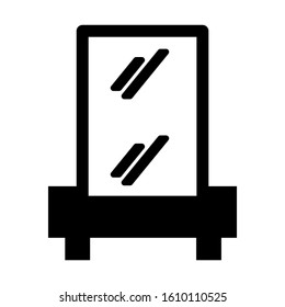 mirror icon isolated sign symbol vector illustration - high quality black style vector icons
