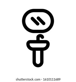 mirror icon isolated sign symbol vector illustration - high quality black style vector icons
