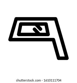 mirror icon isolated sign symbol vector illustration - high quality black style vector icons
