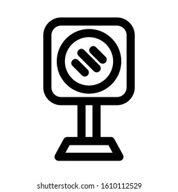 mirror icon isolated sign symbol vector illustration - high quality black style vector icons
