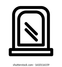 mirror icon isolated sign symbol vector illustration - high quality black style vector icons
