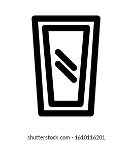 mirror icon isolated sign symbol vector illustration - high quality black style vector icons
