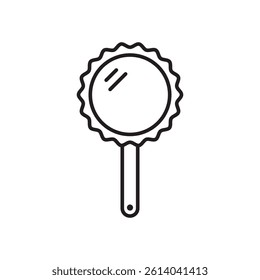 mirror Icon line art vector