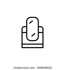 mirror icon line style vector for your web design