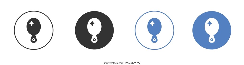 Diseños gráficos del logotipo del icono del espejo