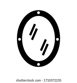 mirror icon or logo isolated sign symbol vector illustration - high quality black style vector icons
