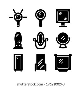 mirror  icon or logo isolated sign symbol vector illustration - Collection of high quality black style vector icons
